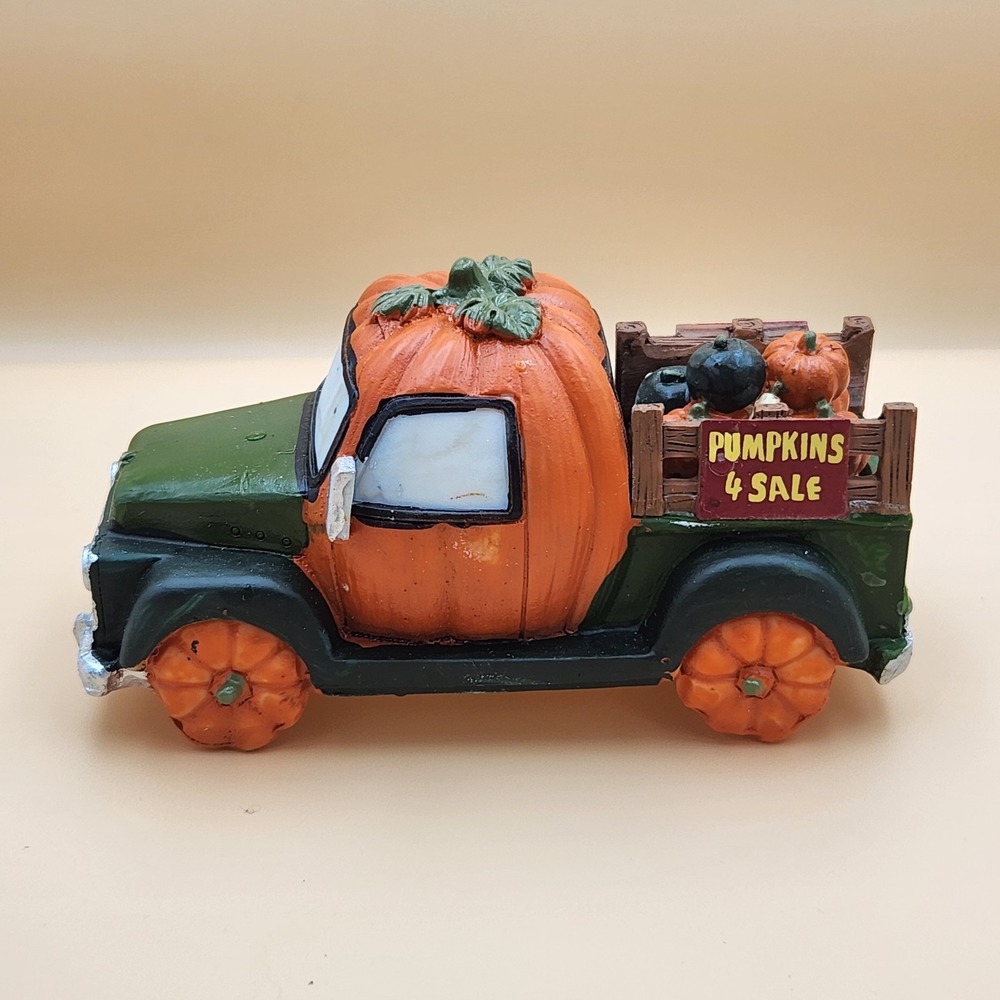 Lemax Spooky Town Pumpkin Truck Pumpkins 4 Sale Table Accent Halloween Village